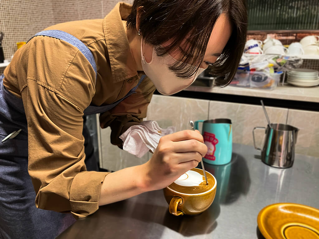ラテづくり