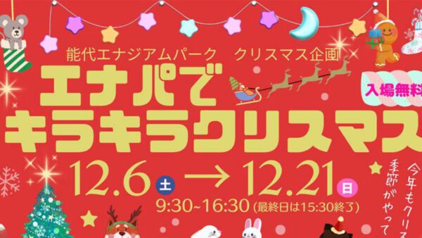 【12月6日〜21日】クリスマス企画「エナパでキラキラクリスマス」