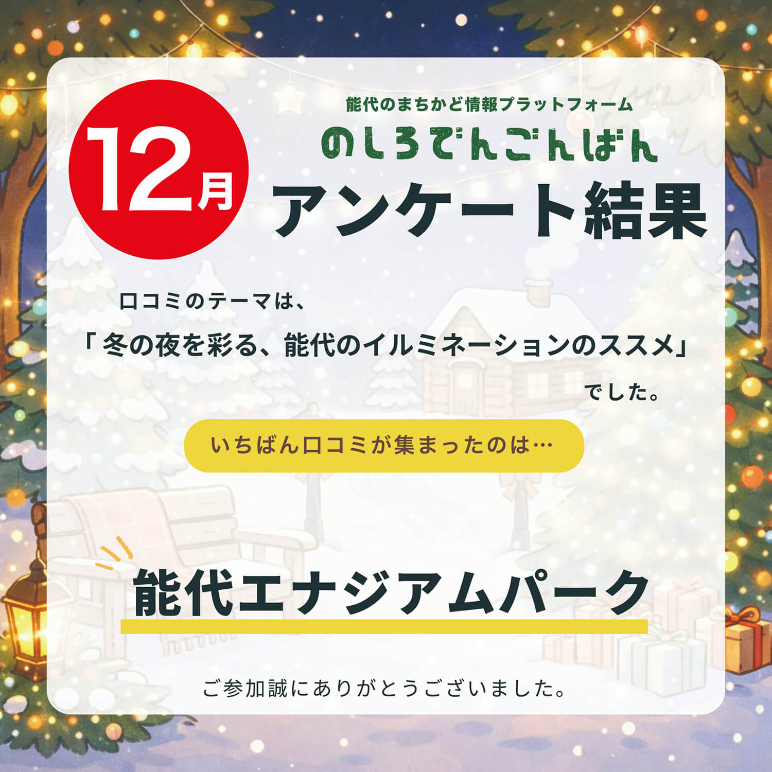 12月の結果